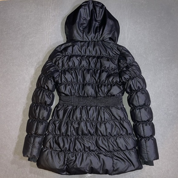 The North Face Womens Small Goose Down Coat 550‎ Goose Puffer Jacket Black - Picture 8 of 11